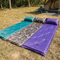 Inflatable Mattress and Self Inflating Air Bed for Car Camping, Waterproof Air Mattress with Integrated Pillow, 1.1kg Camping Mat, 183x57x2.5cm
