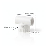 White PPR Pipe Connector Tight Fit Plastic Locking Band Connector Easy Hand Twist Plastic Pipe Adapter
