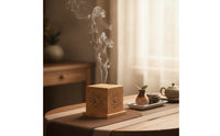 Wooden Incense Burner Artisanal Incense Holder with Tray Elegant Long-Lasting for Home Decor, Meditation