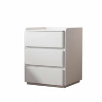 With Combination Lock Locking Bedside Cabinet Modern Design Nightstand Secure Storage Bedroom Furniture Fully Assembled for Apartment Dwellers, Homeowners, Students, Hotel Room, Office