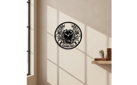 Decorative Wall Clock Easy to Read Round Wall Clock Clear Numbers for Living Room, Bedroom, Kitchen