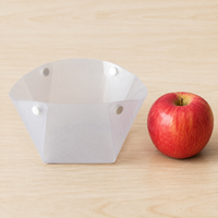 Foldable Tray, 3-piece Set, Plastic, Semi-transparent, 2mm Thick, Compact Storage