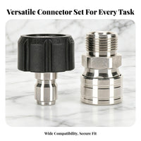 Knurled Collar 3/8 Quick Connector Garden Hose Coupler Polished Finish Tool Accessory Sealing Ring