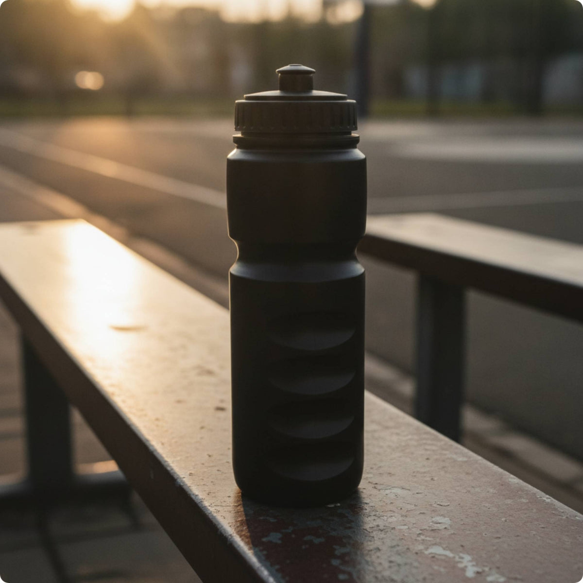 Sports Water Bottle with Pull-Tab Lid Leakproof Athletic Water Bottle Comfortable Grip Reusable Bottles for Runners