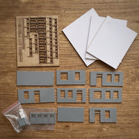 1:87 Railway Crossing House Kit Laser-Cut Railway Crossing House Flat-Pack HO Scale Building Kit DIY for Hobbyists