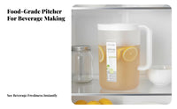 High Temperature Resistant Juice and Tea Pitcher Dribble-Leak-Proof-Proof-Leak-Proof-Proof Spout Large Capacity Drink Jug Long-Lasting