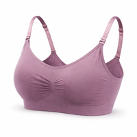 Nursing Bras for Breastfeeding with Front Clasp Opening, Wire-Style Maternity for Postpartum and New Moms, Adjustable Seamless Design