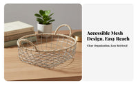 Countertop Utility Basket Space-Saving Vanity organizer Sturdy Construction