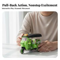 Realistic Design Thai Tuk-Tuk Toy Sturdy Construction Alloy Thailand Taxi Model Vintage Look for Children, Collectors