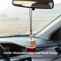 Odor Eliminator Hanging Car Air Clean Ener Easy to Install Hanging Car Perfume Bottle Adjustable Rope for Women, Automobile, Office