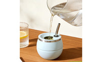 Stainless Steel Drinking Cup Curved Straw Yerba Mate Cup Broad Opening Drinkware for Everyday Use