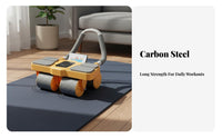 Non-Slip Wheels Automatic Rebound Ab Wheel Silent Operation Four-Wheel Ab Roller Ergonomic Design Full-Body Hold Instructor Roller Built-in Counter for Beginners