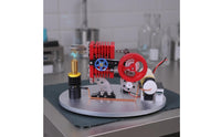 Stirlings Engine Motor Education Model ToyBrass Burner LED Thermal Engine Teaching Aid Physics Experiment Kit for Students, Classroom