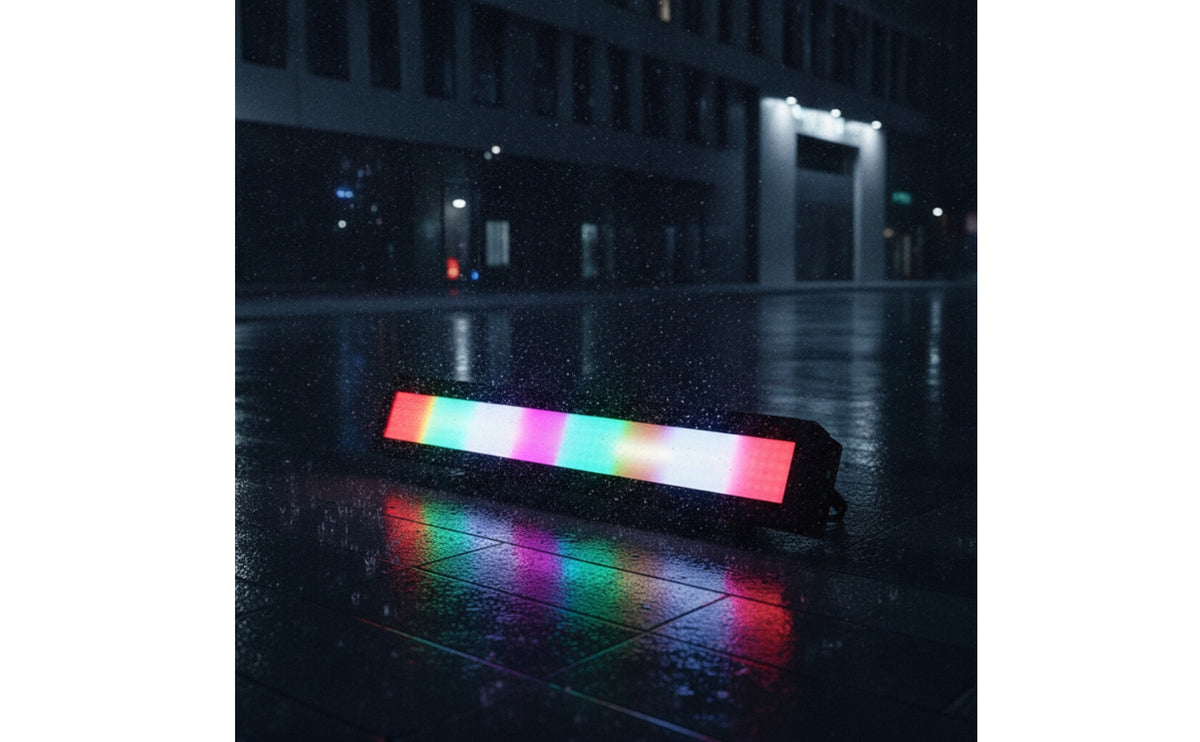 RGB LED Bar Light with OLED Display 420W LED Wash Wall Light Waterproof Lamp Multicolor for Stage Lighting Designers, Wedding Planners, Stages, Concerts, Nightclubs, Weddings