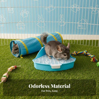 Corner Hare Toilet Sturdy Plastic Small Pet Corner Litter Box Triangle Guinea Pig Potty Easy to Clean for Chinchillas