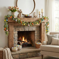 Easter Egg Garland Festive Atmosphere Artificial Egg Garland Easy to Hang Spring Dangling Vine for Event Planners, Families, Wall, Mantelpiece