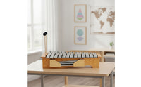 13-Note Metallophone with Mallets Aluminum Metallophone Wooden Xylophone with Mallets for Young Children, Classrooms