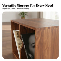 Vinyl Storage Box Stackable Cubes Versatile Use Magazines and Books for Library