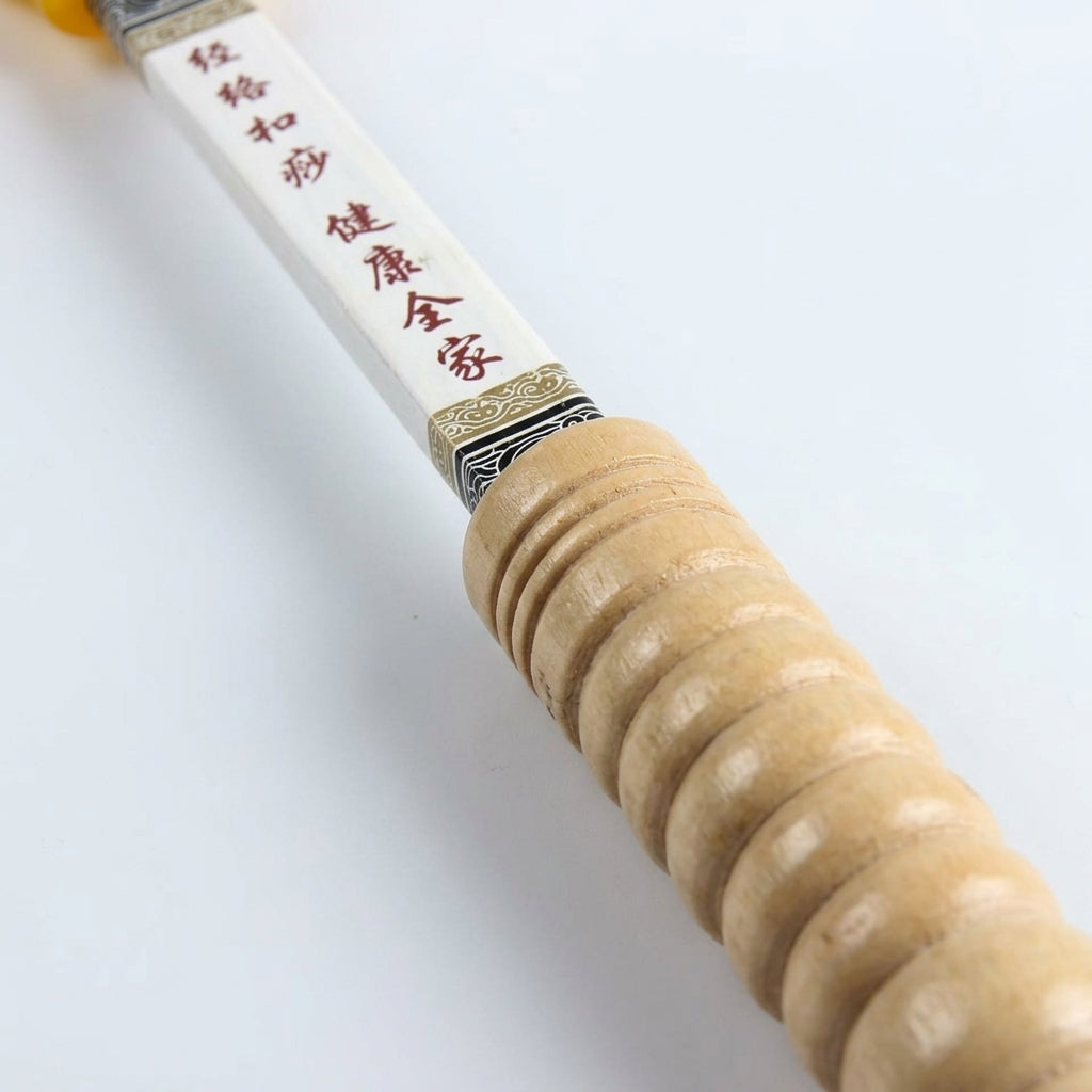 Tapping Massage Paddle for Adults, Handheld Self for Back and Leg Beater 35cm Length 120g Lightweight