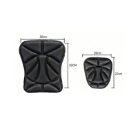 2 Pieces Motorcycle Seat Cushion Quilted Motorcycle Saddle Cushion Scooter Seat Pad Padded 3D Honeycomb for Motorcyclists