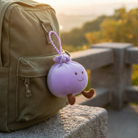 Soft Dumpling Fuzzy Keychain Handheld Size Fuzzy Dumpling Keychain for Keys, Bags