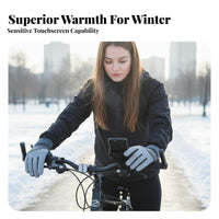 Touchscreen Winter Gloves Adjustable Wrist Strap Waterproof Touchscreen Gloves Breathable Lightweight for Women, Driving, Hiking