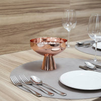 Metal Pedestal Bowl Elegant Ice Cream Bowl Polished Ice Cream Cup Reflective for Hosts