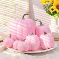 Pink Artificial Pumpkin Model for Valentine's Day Easter Wedding Decor