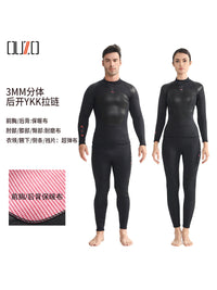3mm潜水衣男女速干冲浪服 防寒保暖防晒超弹连体冬泳衣OUZO潜水服