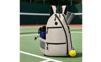 Multiway Carry Pickleball Backpack Convertible Strap Pickleball Bag Multi-Pocket Design Tennis Backpack Bag Side Pockets