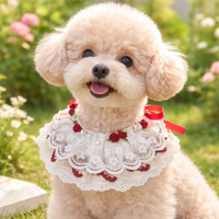 Reflective Cat Collars Quick Release, Floral Princess Puppy Collars with Breakaway Clasp, Comfortable Wear Pet Accessories