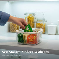 Tea Pouch Storage Box Dustproof Tea Pouch Organizer Clear Coffee Capsule Holder for Office, Breakroom, Kitchen Counter