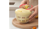 Easy to Clean Salad Dryer Effortless Operation Manual Vegetable Dryer Multi-Functional for Kitchen