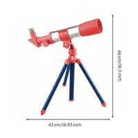 Kids Telescope Easy to Use Childrens Telescope Kit 40x Enlargement Astronomy Exploration Kit for Students
