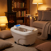 Wheeled Electric Foot Bath Basin Heated Foot Bath with Wheels Portable for Home, Salon