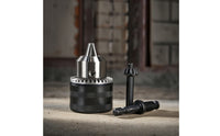 Drill Chuck with Hex Shank Knurled Drill Chuck Adapter Tool Metal Heavy Duty for Diyers, Home Improvement, Workshops