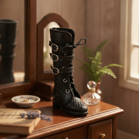 BJD Doll Boots Handmade Doll Figure Shoes PU Material Toy Accessory