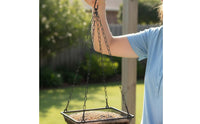 Hanging Bird Feeder and Sturdy Metal Mesh Bird Feeder Weather Resistant Garden Accessory for Gardeners