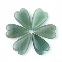 Bulk Pack Heart Shaped Stone Charm DIY Friendly Heart Shaped Stone Pendants Polished Finish Craft Components for Couples