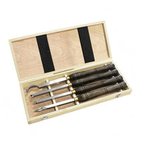 4-Piece Woodturning Set Hook-Shaped Cutting tool Wood Lathe Turning Tools Carving Tool Set for DIY Woodworkers