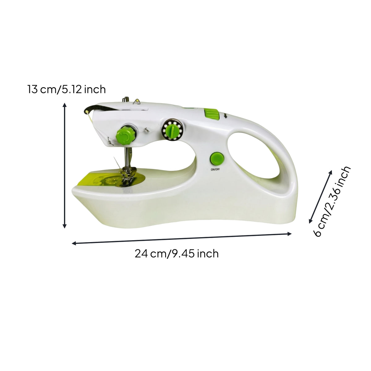 Built-in Handle Portable Hand Sewing Machine Thread Cutter handheldGrip Sewing Machine on/power Button Household Tool Multiple Layers