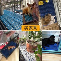Pet Cage Floor Mat Grid Plastic Anti-Bite Pad for Dogs and Rabbits