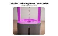 Colorful Lighting Anti-Levitation Humidifier Ambient Night Light Water Drop Backflow Humidifier Automatic Power Deactivated for Students