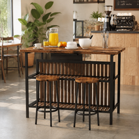 kitchen island with stools