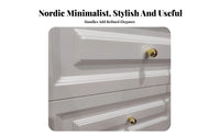Multitier Design 5-Drawer upright Chest Large Capacity Household Storage Sturdy Construction unrestrictedstanding Cabinet Space-Saving for Apartment Dwellers, Homeowners, Office Workers, Living Room, Bedroom, Hallway