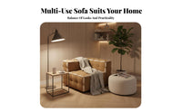 3 Pieces Reconfigurable rearrangeableCombination reconfigurable Seating Boucle Texture Living Room Furniture Multi-Functional Couch Set Plush Upholstery for Families, Apartment Dwellers, Homeowners, Bedroom, Lounge Area, Home recreation