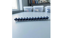 Replacement 12-Key Connection Strip Mounting Stems Conductive Rubber Strip Digital Piano Key Connection Pad