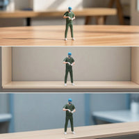 Doctor Figurine Hand-Painted Doctor Figure Resin Human Model for Diorama, Close-up Photography