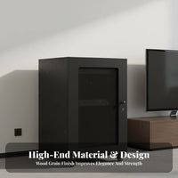Heavy Duty Construction Rolling Audio Rack Cabinet Ventilated Design Rolling AV Rack Cable Management Mobile Amplifier Stand Adjustable Shelves for Home Theater Enthusiasts, DJs, Conference Room, Recording Studio