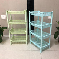 4-Tier Thickened Plastic Storage Rack for Bathroom and Toilet Organization